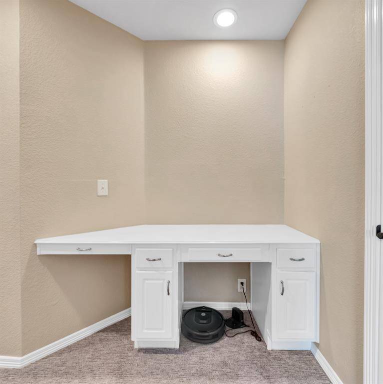 Computer nook off of balcony walkway