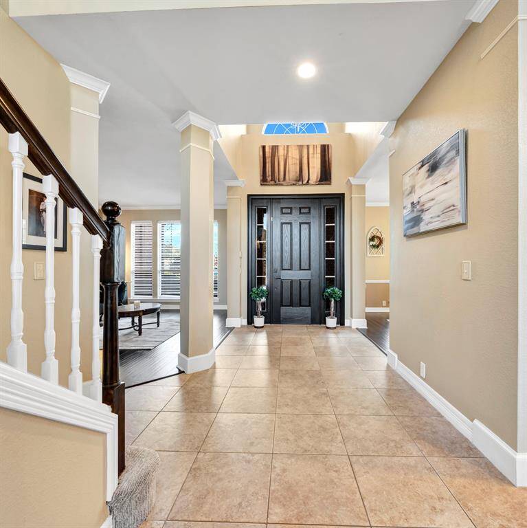 View of entry from Family Room