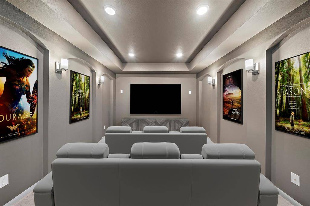 Virtually staged to highlight its potential, this game room is shown with a pool table and foosball setup, offering a glimpse into endless entertainment possibilities.