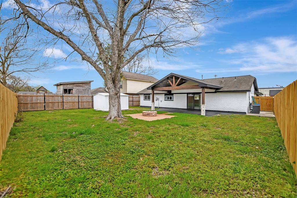 Plenty of backyard space