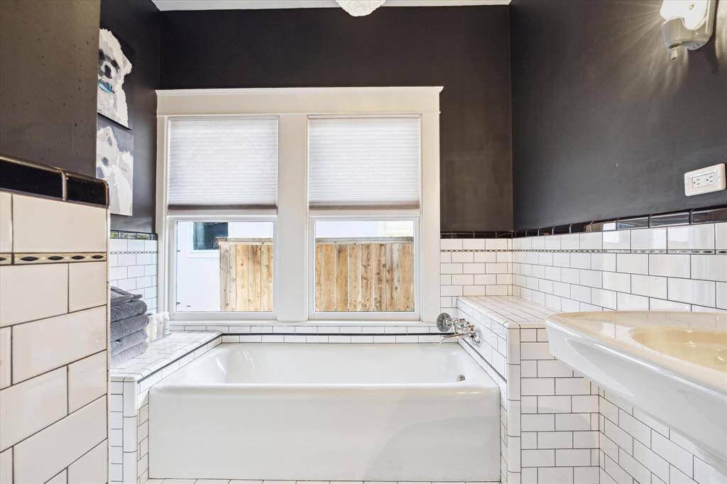 Pictured here is the soaking tub.