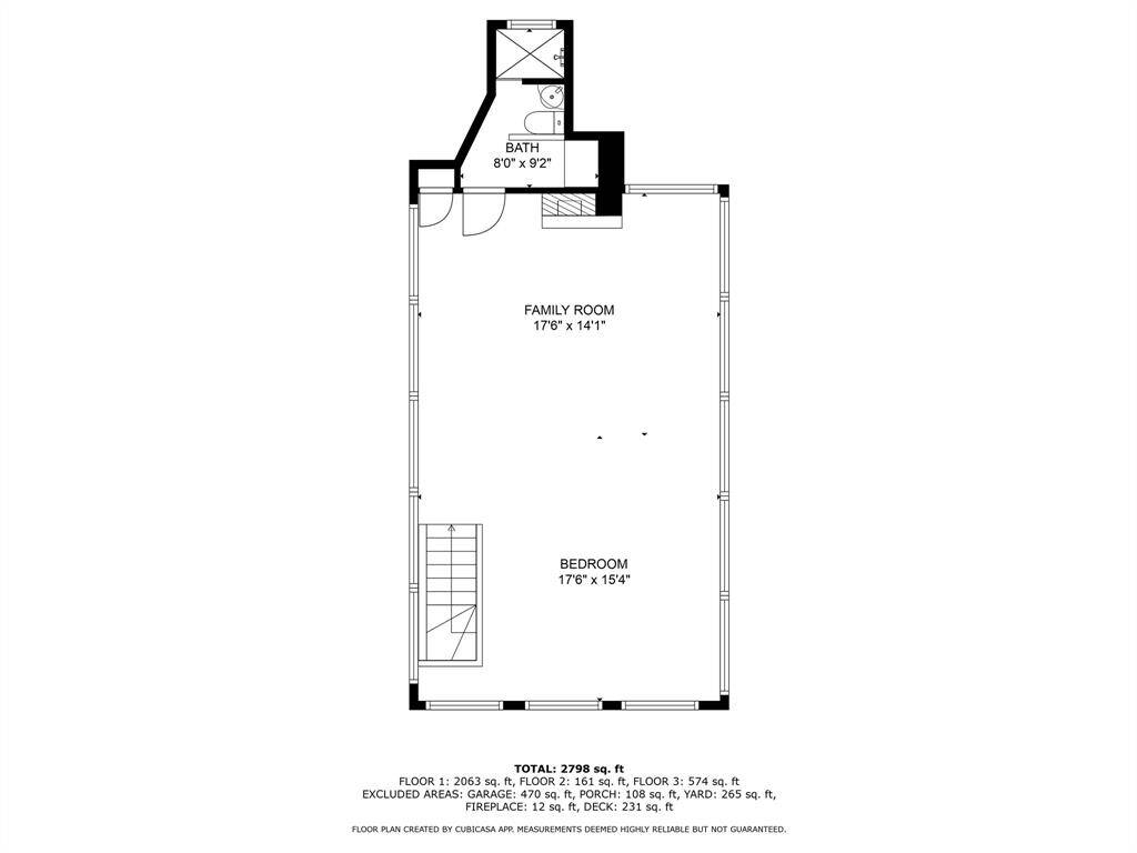 Second floor floor plan.