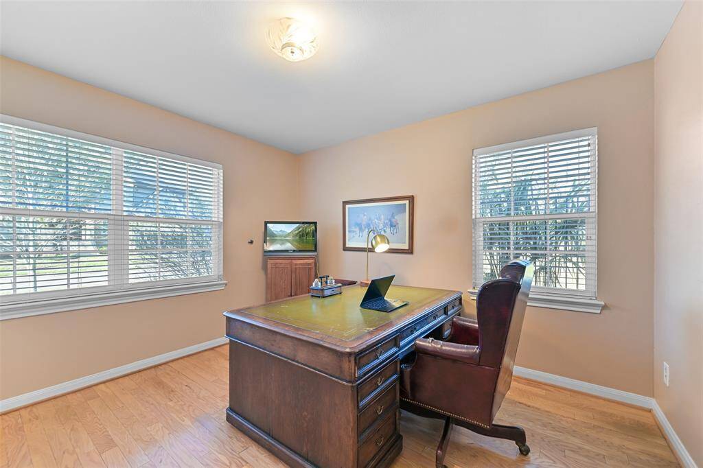 The third bedroom is currently used as a study.