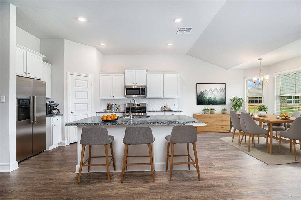 Kitchen and Breakfast Area (virtually staged)