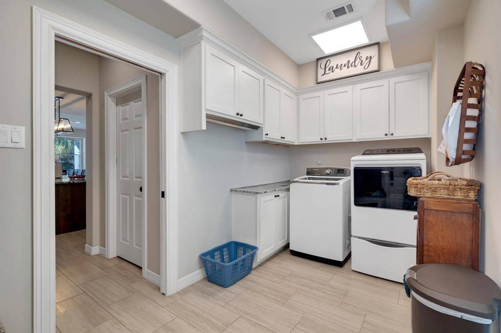 Utility room. Gas dryer hookups available