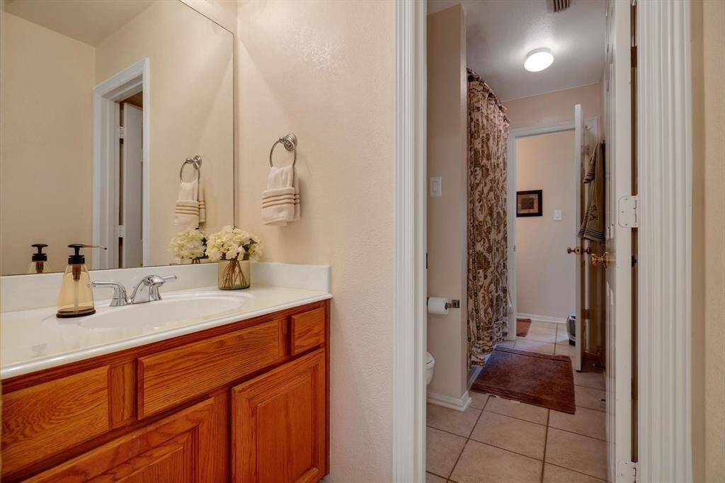 Jack and Jill bathroom upstairs