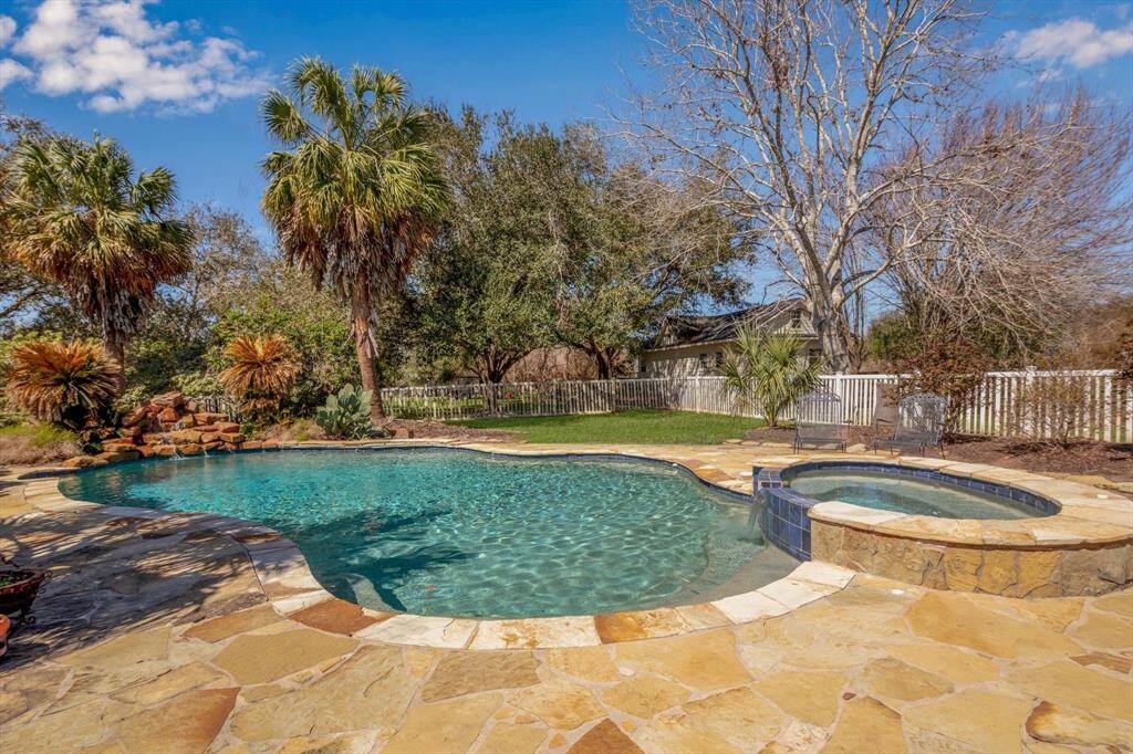Gorgeous recently resurfaced heated pool and hot tub