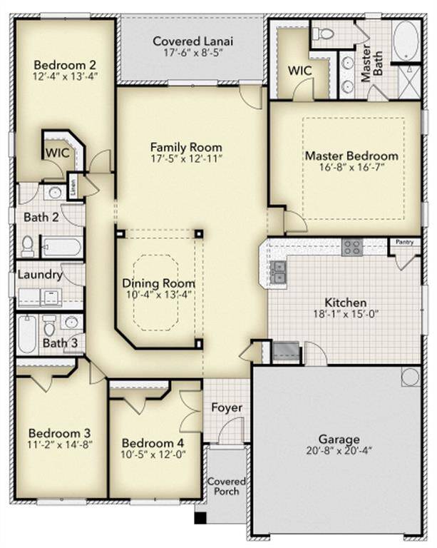 Floorplan (doesn’t show side entry garage)