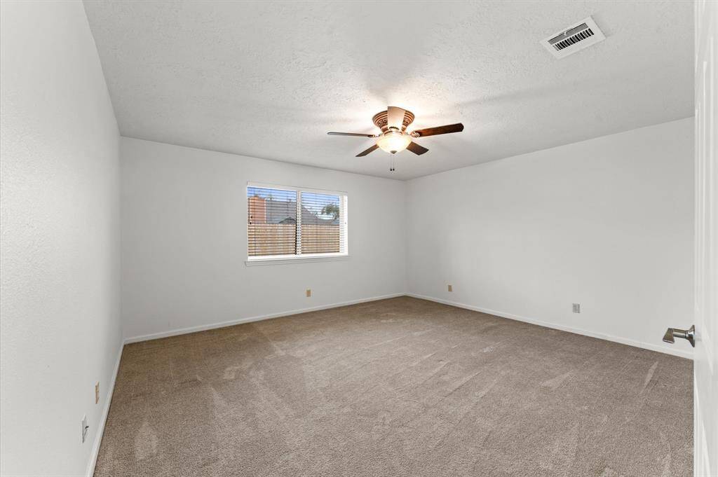 Primary bedroom allows for a king size bed.