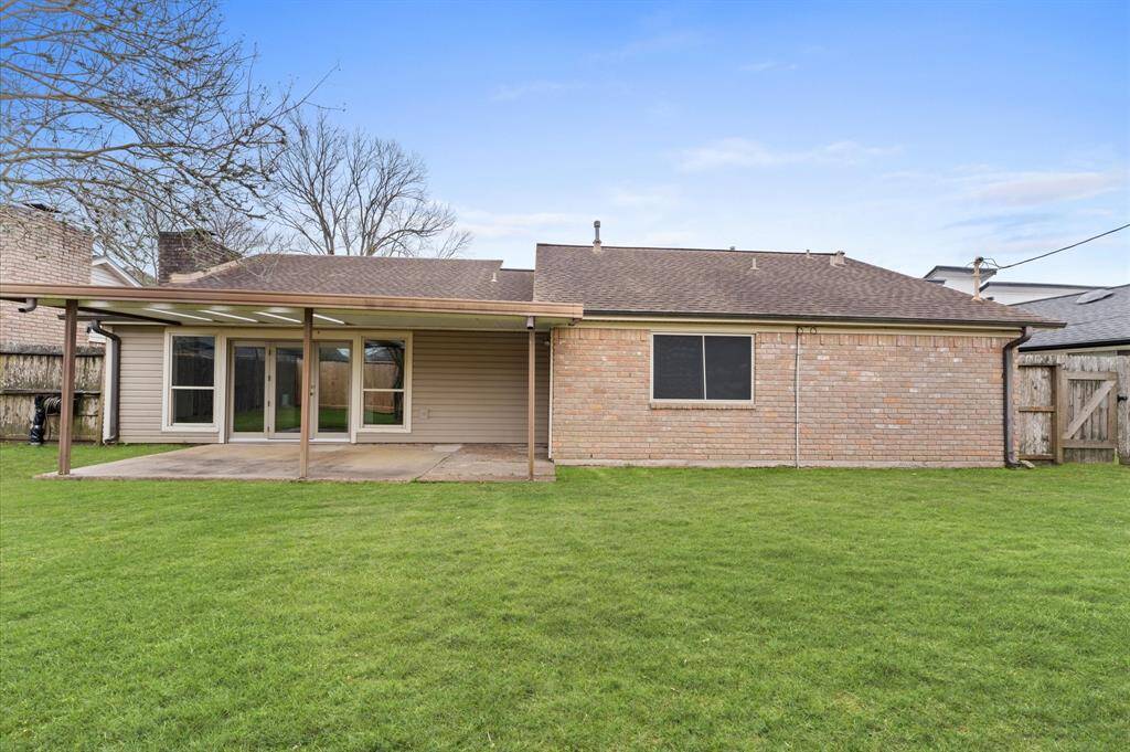 The patio makes the ideal place to relax or entertain.