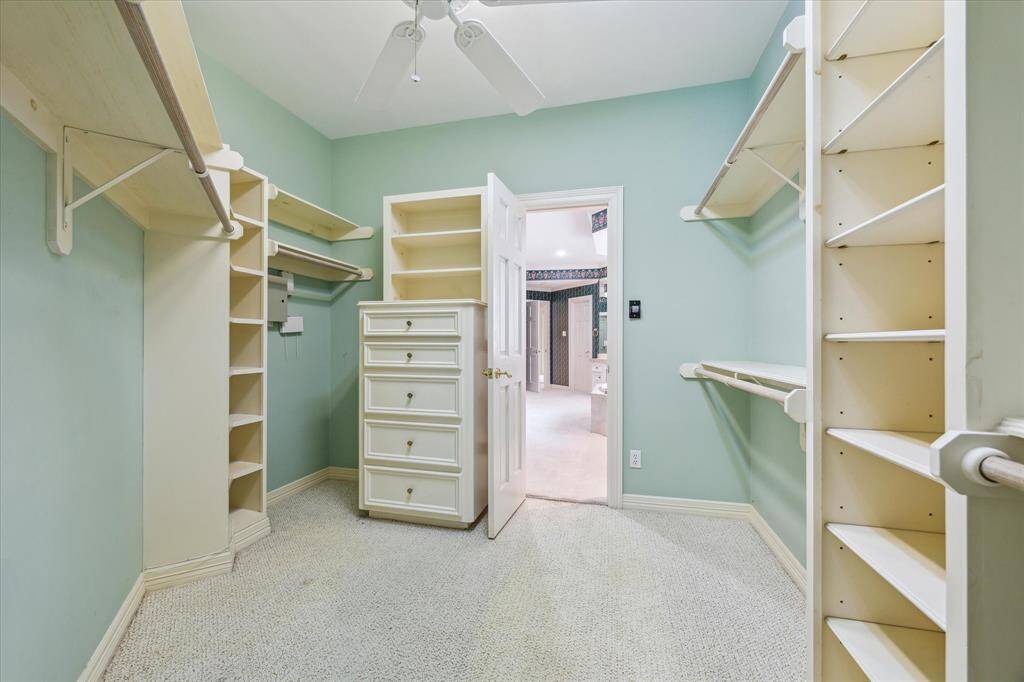 The second of the 2 primary closets.
