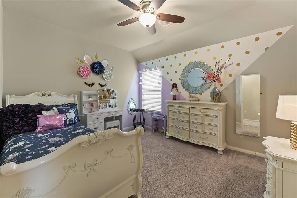 The four secondary bedrooms are designed as versatile retreats, ideal for guests or growing kids. Each room offers plenty of space, ensuring comfort and privacy.