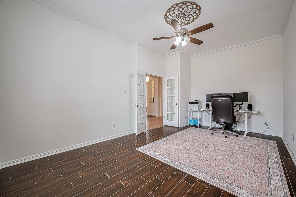 Large office at front of home