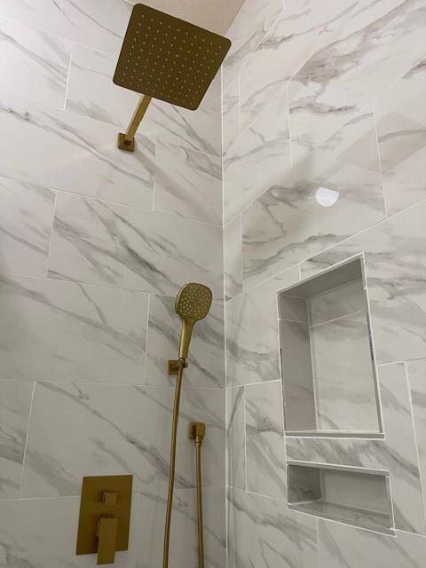 New fixtures in shower