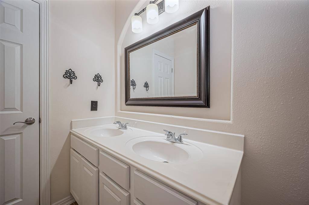 Hallway bath vanity