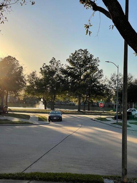 View of community lake from front door