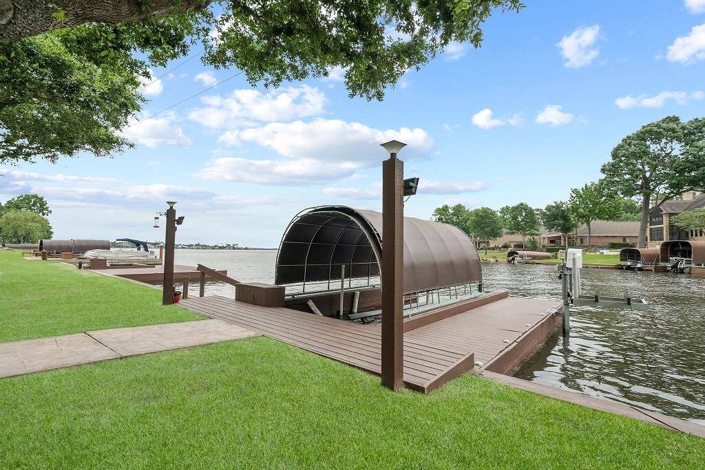 Private boat slip with easy water access, perfect for lakefront living and boating enthusiasts.