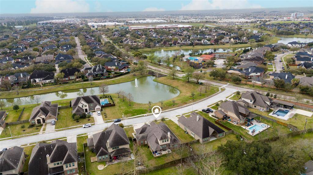 Lake view from the front of the home