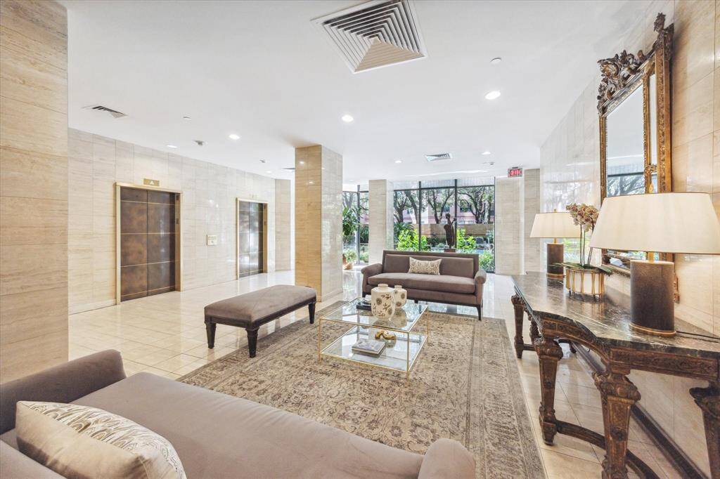 Warm, stunning lobby for guests
