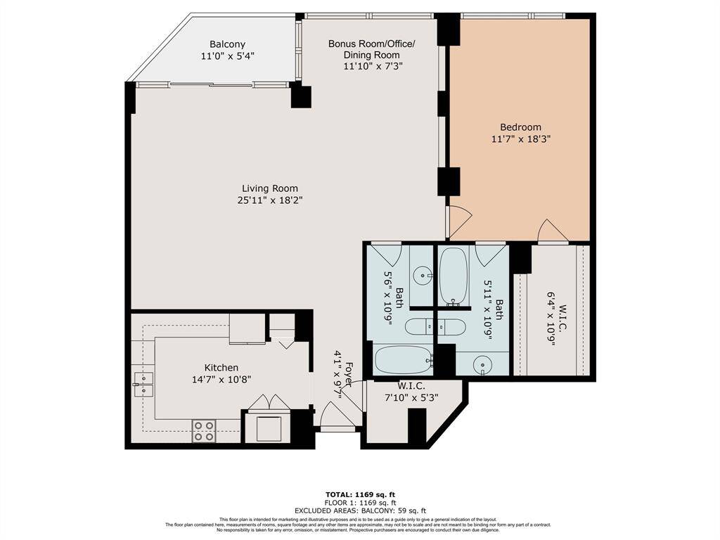 Spacious and modern living area with new wood flooring and large windows offering stunning city views. The open layout is bright and inviting, perfect for entertaining or relaxing.