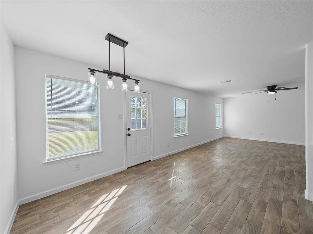 Breakfast area is open to the living room!