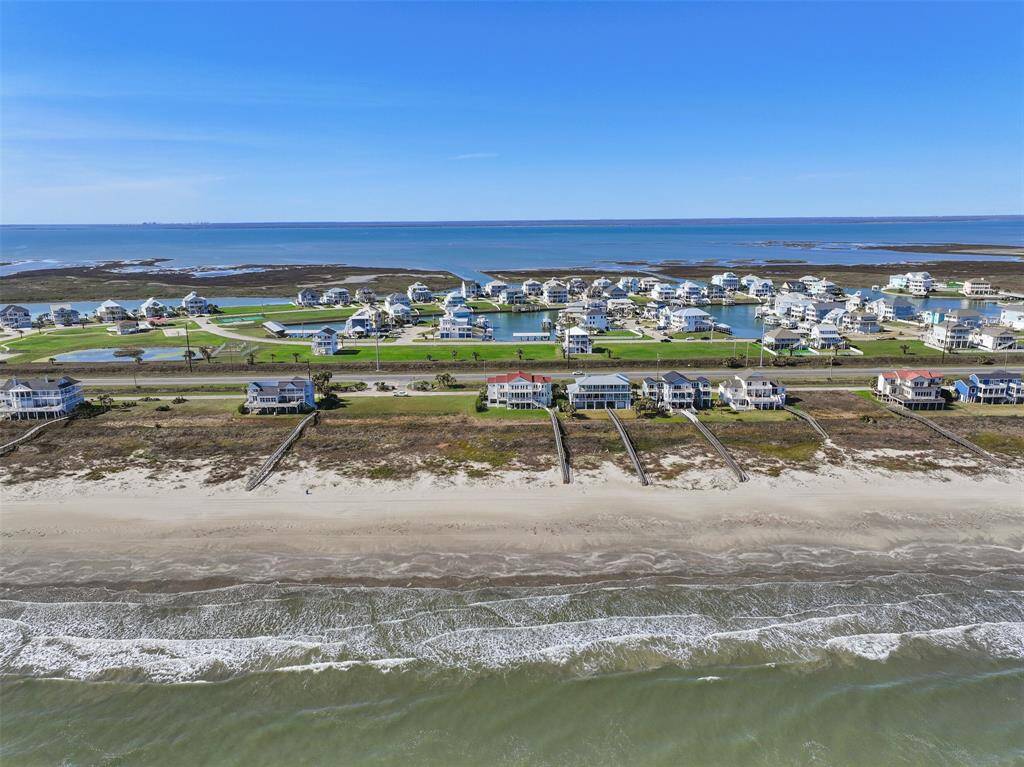Aerial View of Back of Home from the Gulf