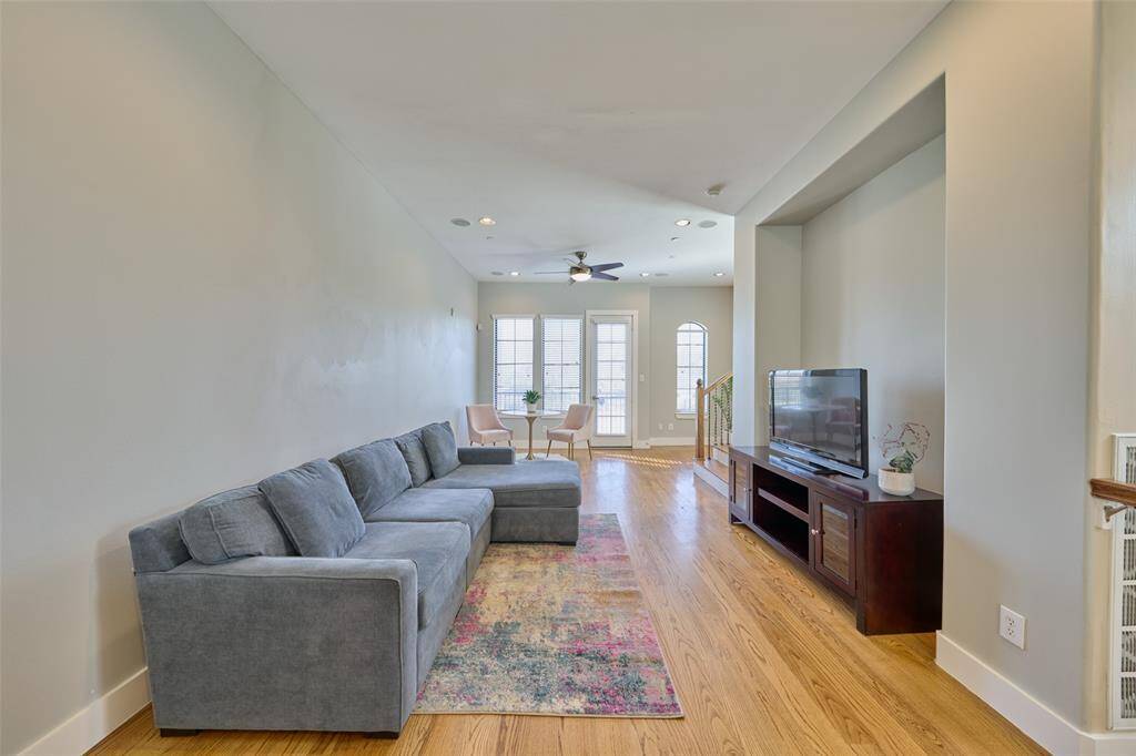 On the second floor is the Living/Dining Room