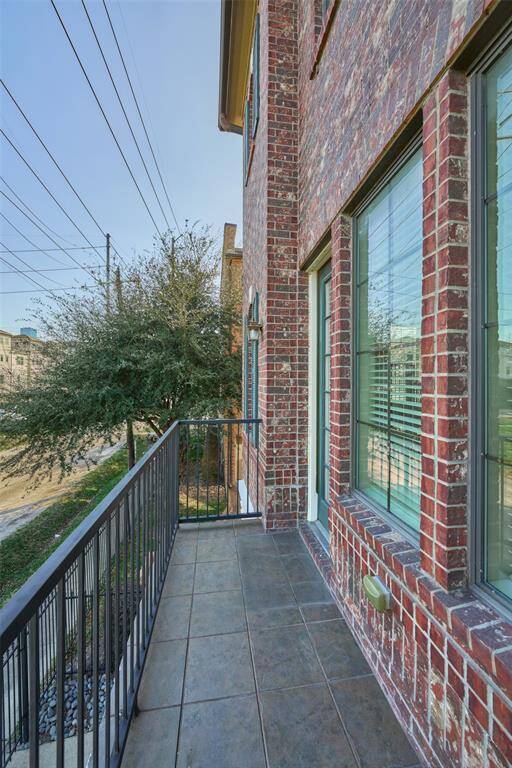 Balcony right off the living/dining room area