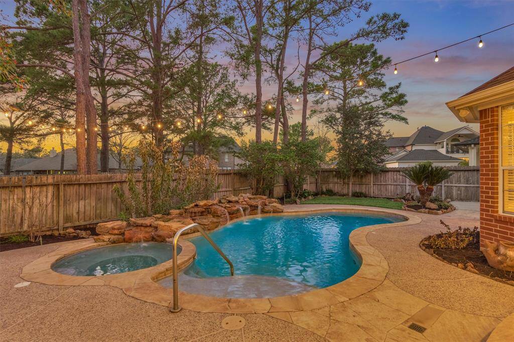 The heated spa is perfect for those cooler nights!