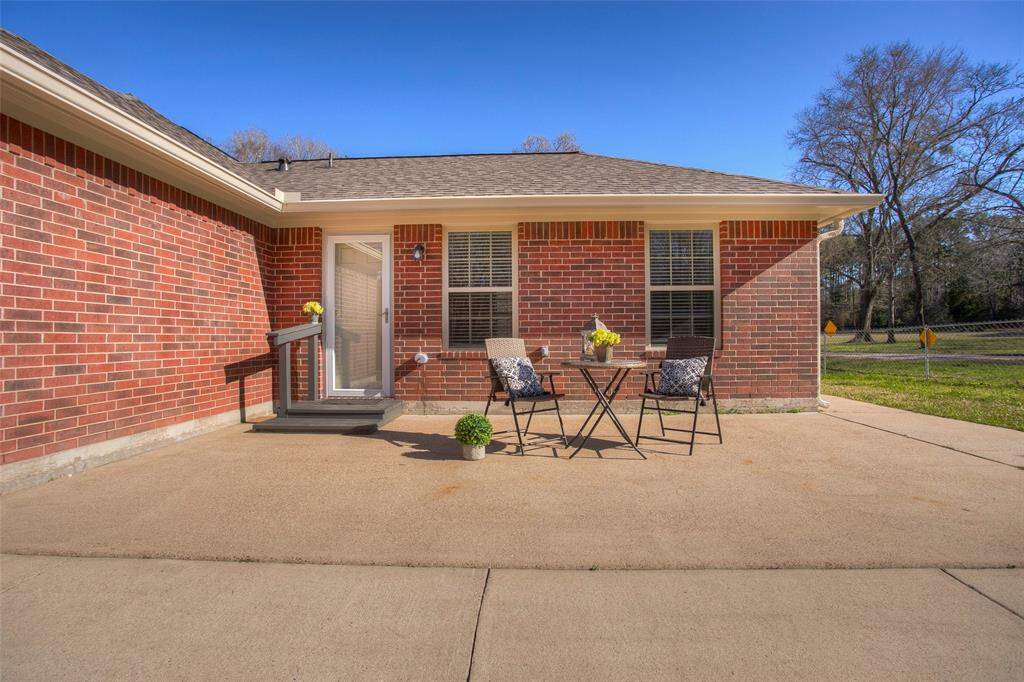 Enjoy your morning coffee on the back patio with a view