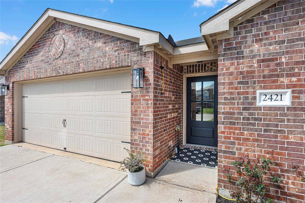 Updated modern entry door for a fresh look.