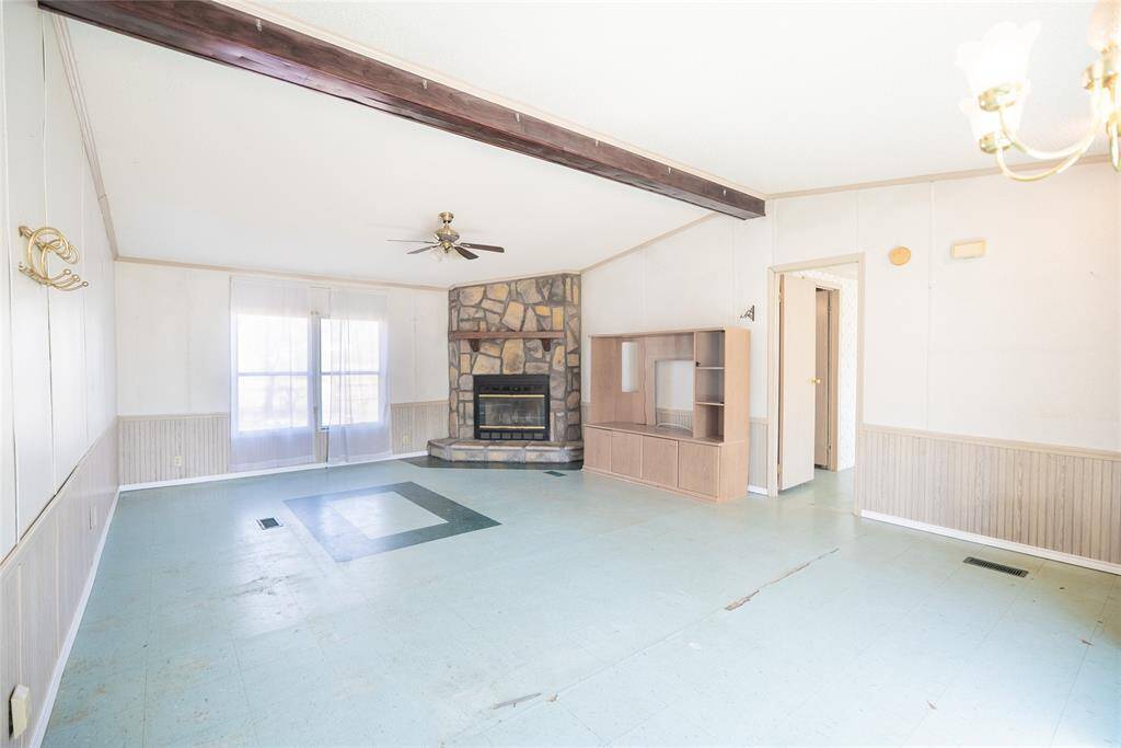 Family room with view of Primary bedroom door.