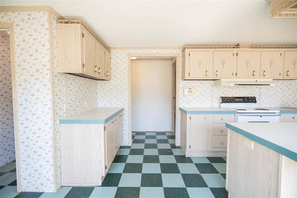 Kitchen View leading to spare bedrooms.