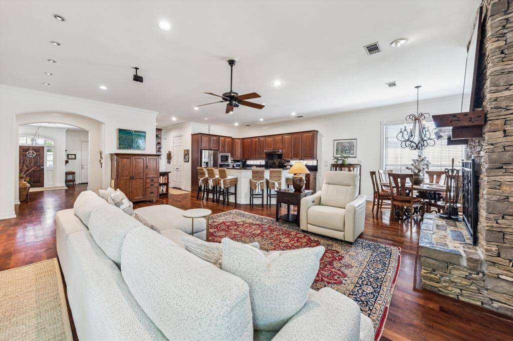 The great room is made for entertaining with a flow into each room.