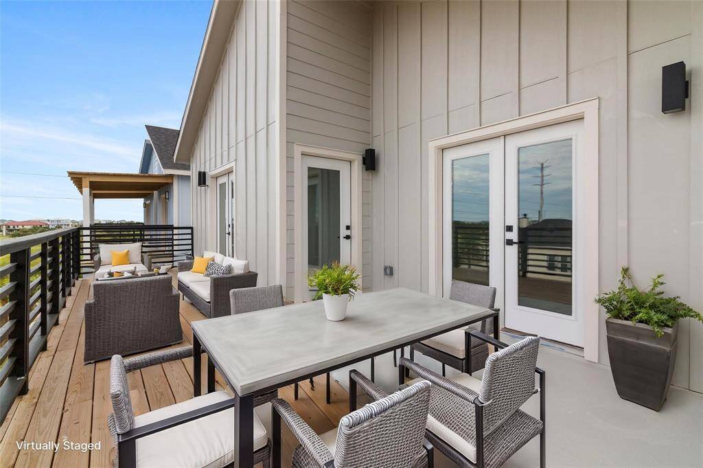Virtually staged extended deck