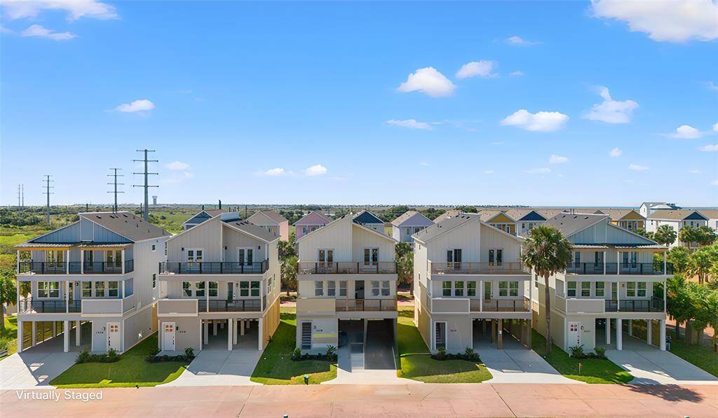 Of the five homes, this is the left-most home with 4 bedrooms and 4.5 bathrooms