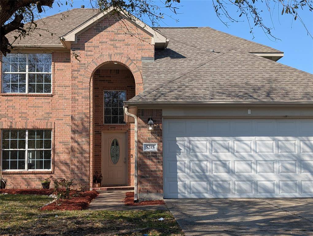 Front of 2 story home