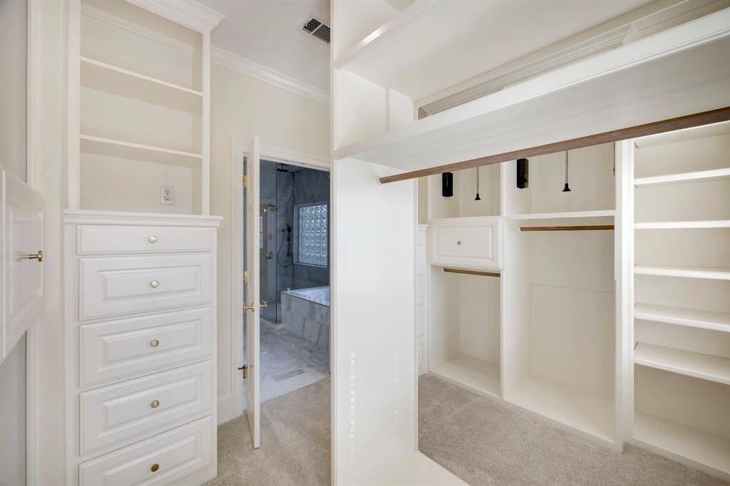 Primary walk in closet
