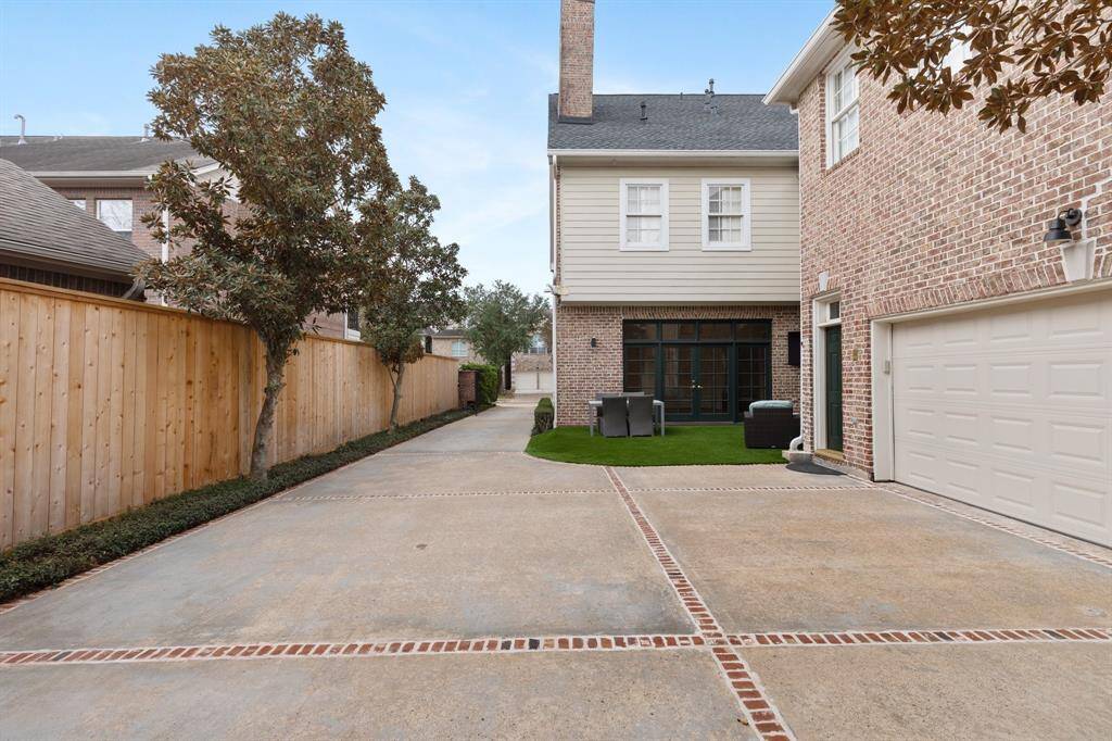 Backyard view - completely gated