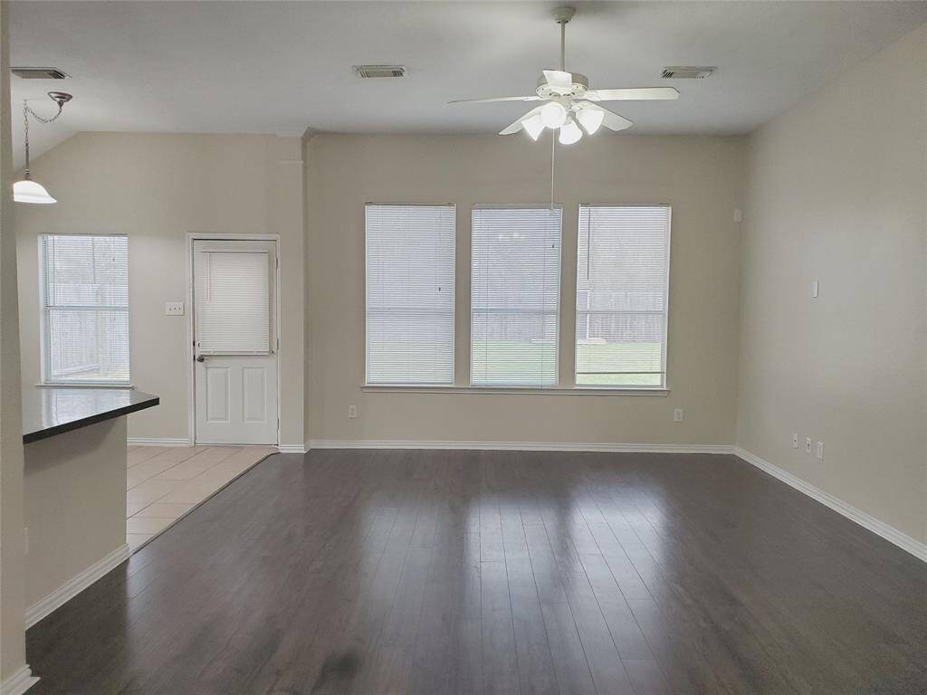 Kitchen view from living room