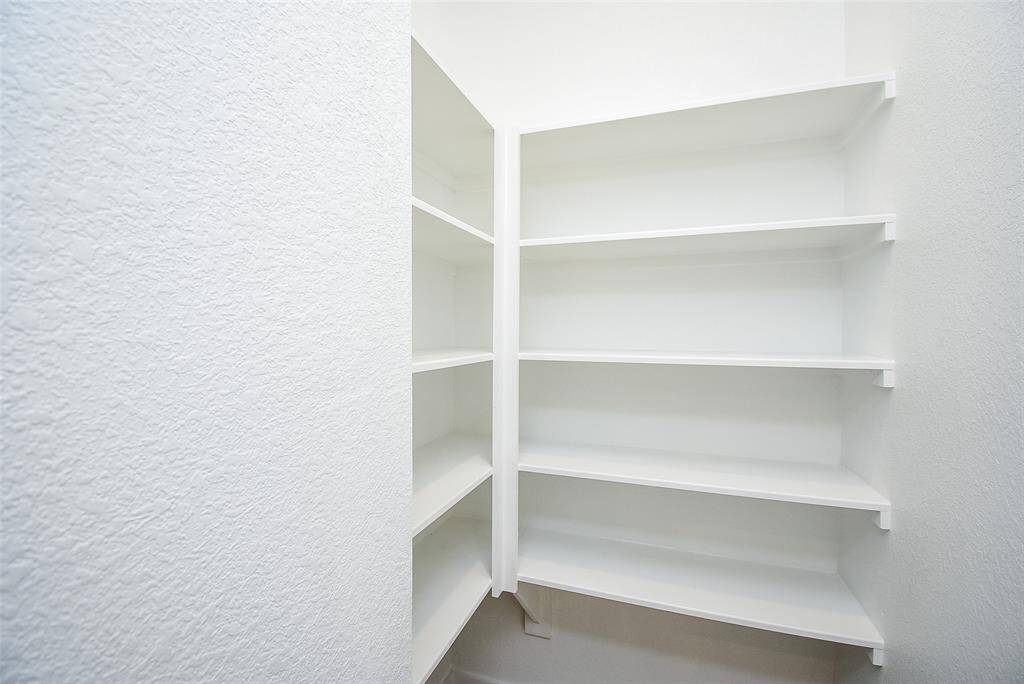 Plenty of space in your walk-in pantry.