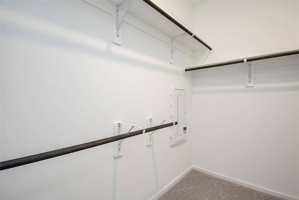 Large walk-in closet with plenty of storage. Tech panel is also located here.  Internet is included for free.