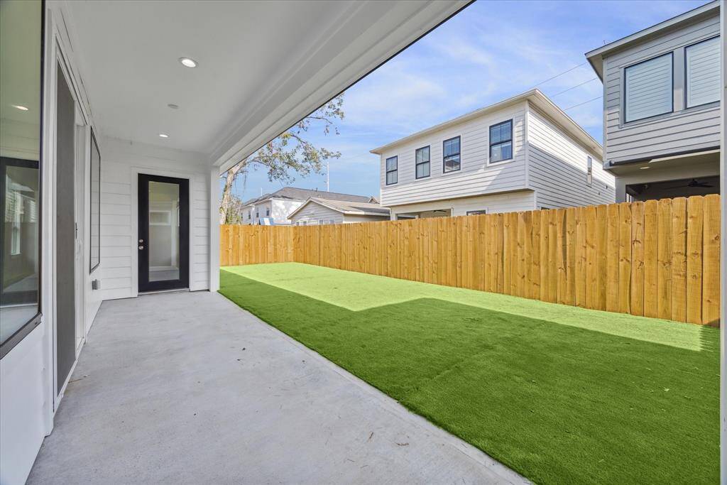 Covered back porch