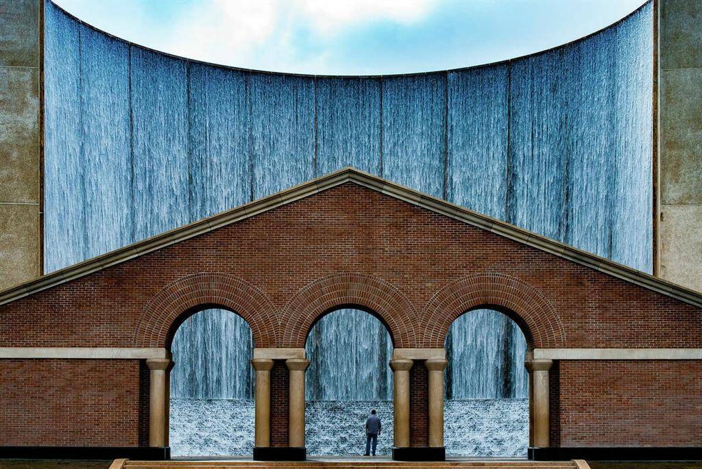 Houston's breathtaking Galleria Water Wall, just minutes away!