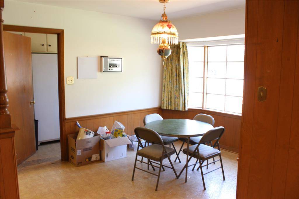 Breakfast area off the kitchen is light and bright.
