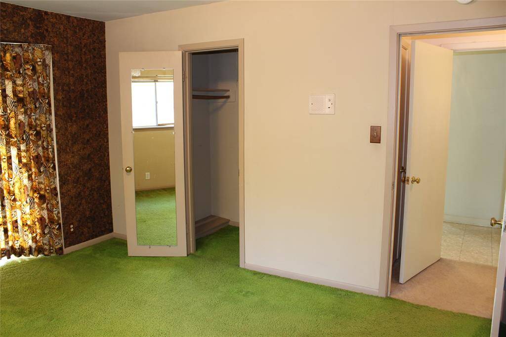 Great closet space in the bedrooms for clothes and storage