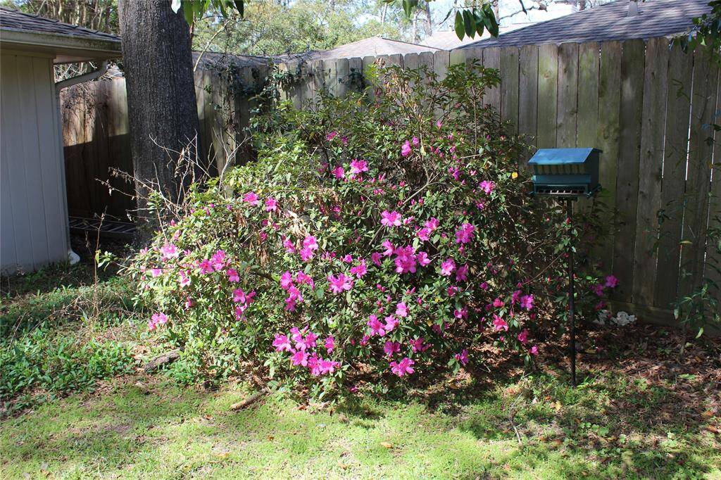 The mature landscaping has been loved for many years