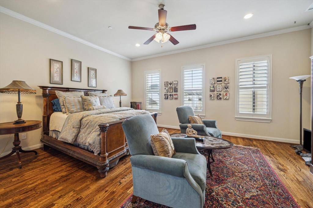 At the end of the Third floor Hallway is the spacious and dreamy Master Suite. This room is spacious enough to afford large furniture with room for a Sitting Area.