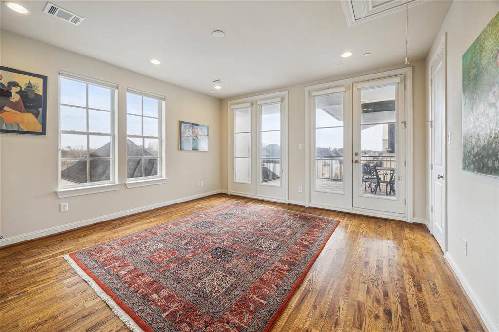 On the Fourth floor is a Flex Room that could function as a Bedroom, Game Room, Gym or all the above.