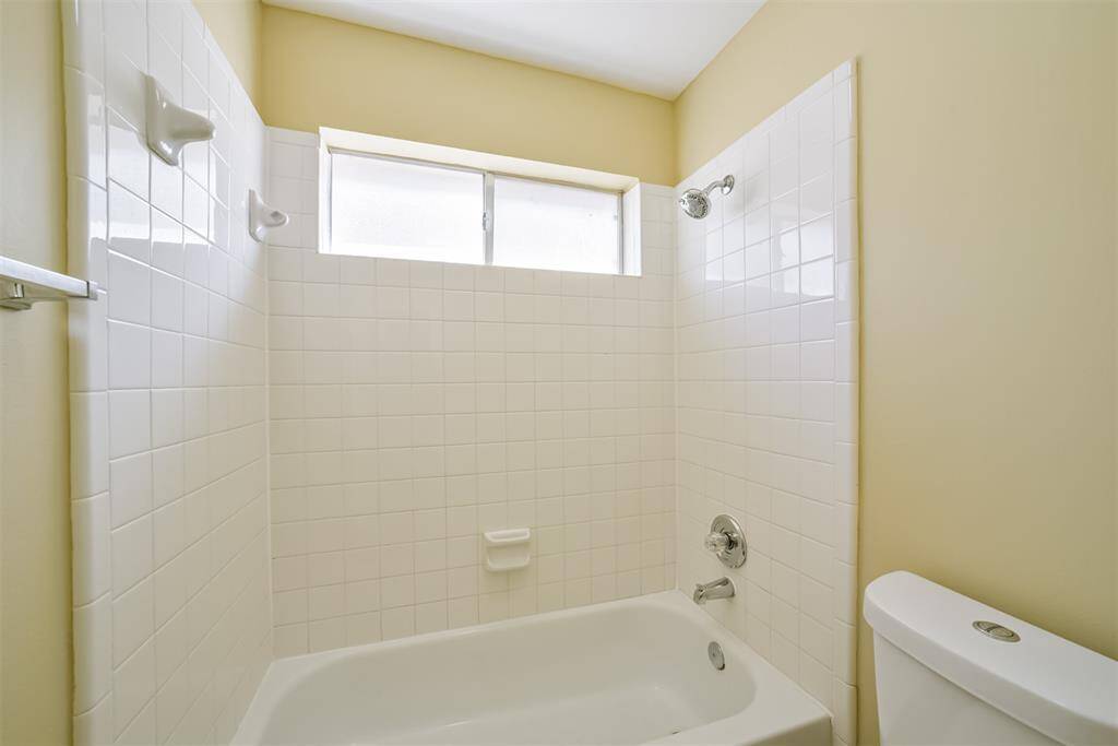 Relax and cleanse in peace with a door that separates the shower/tub from the sink area.